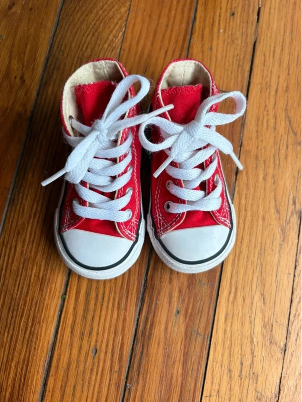 5C Toddler Red Converse High Tops Sneakers